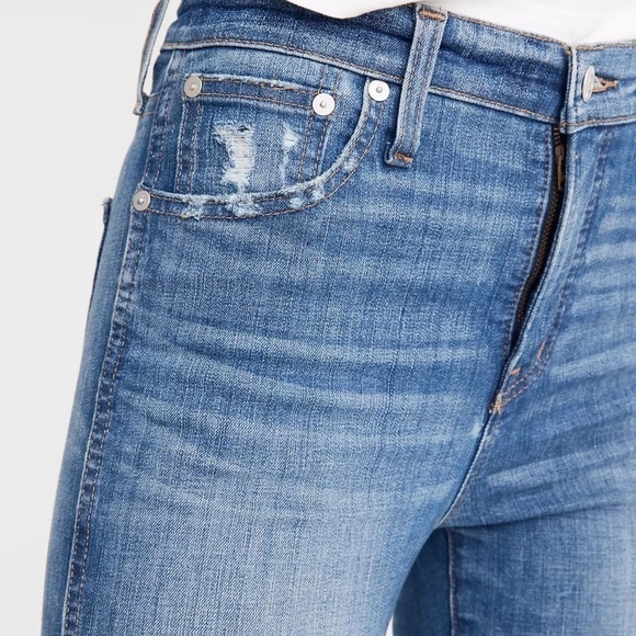 Madewell 10" High-Rise Skinny Jeans: Drop Step-Hem Edition size 25 - Picture 13 of 13